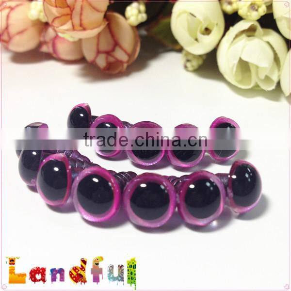 10mm Bright Metallic Colored Monster Purple Animal Toy Eyes