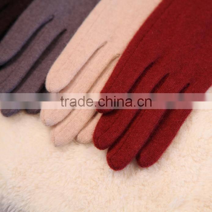 5 color-Women's long Stretch winter warm armwarmer wool gloves