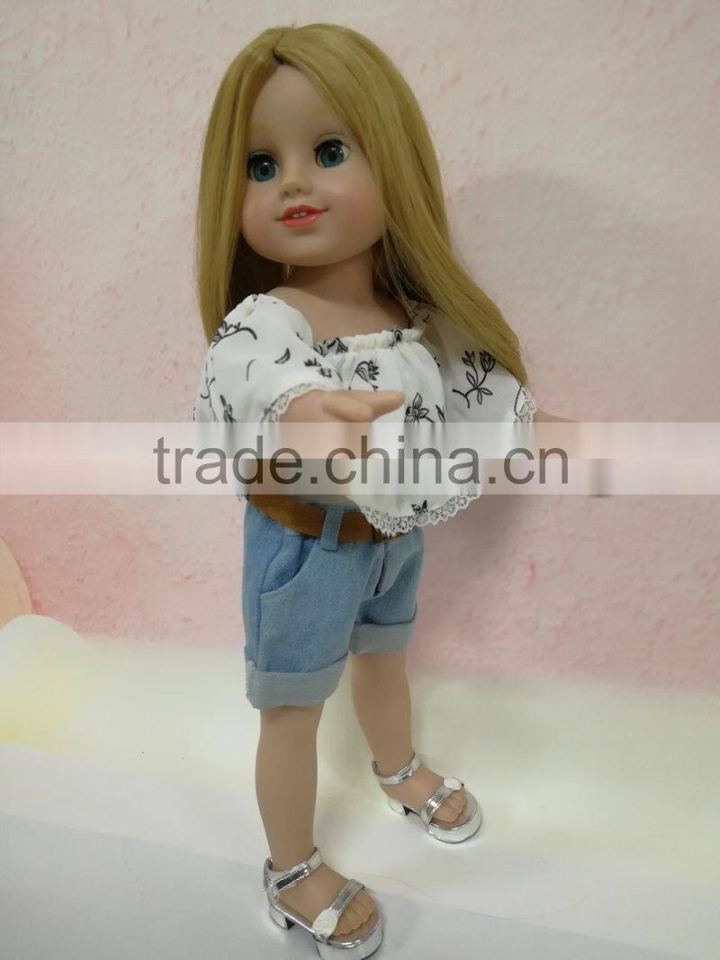 High quality full vinyl 18 inch doll for you