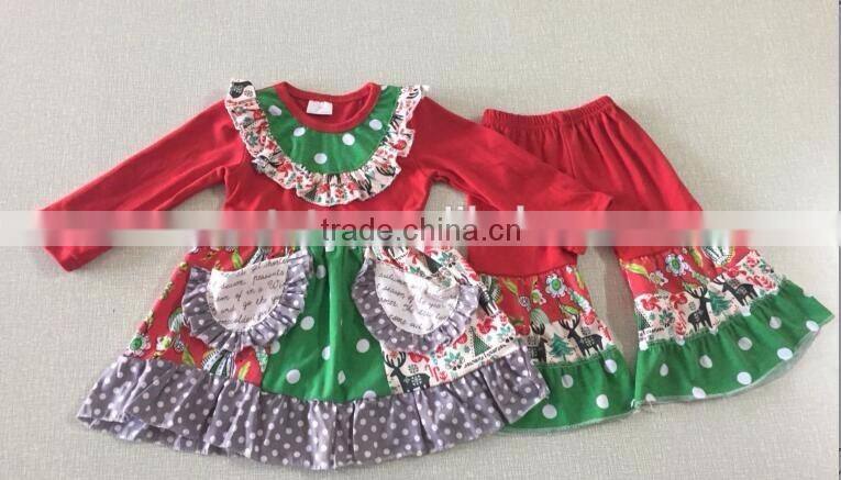 2017 New arrival cute Halloween party clothing for girls design Kids toddler girl clothing sets