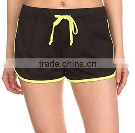 Hot Simplicity Women sports shorts Elastic Drawstring Waistband Summer Shorts