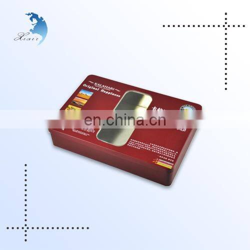 Wholesale Promotional High Quality Square Shape Metal Tin Boxes With Window