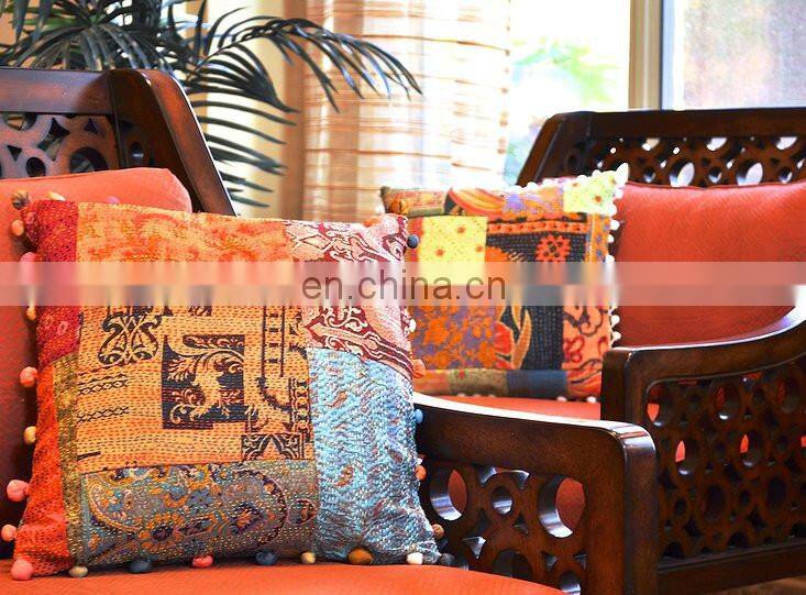Vintage Kantha Cushion Cover
