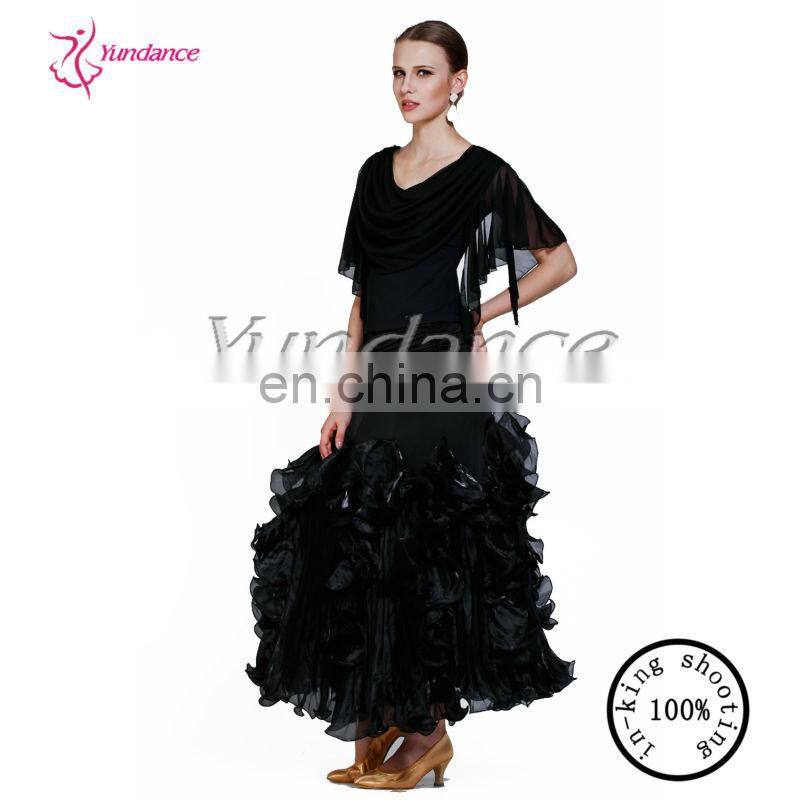 2016 Practice Fashion China Black Searching Lyrics Dance Dress Costumes AB034