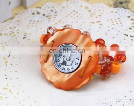 New Fashion Assorted Beach Watch Coconut Shell Bracelet Watch Palm Vintage wristwatch Ethnic Brazilian Fashion watch