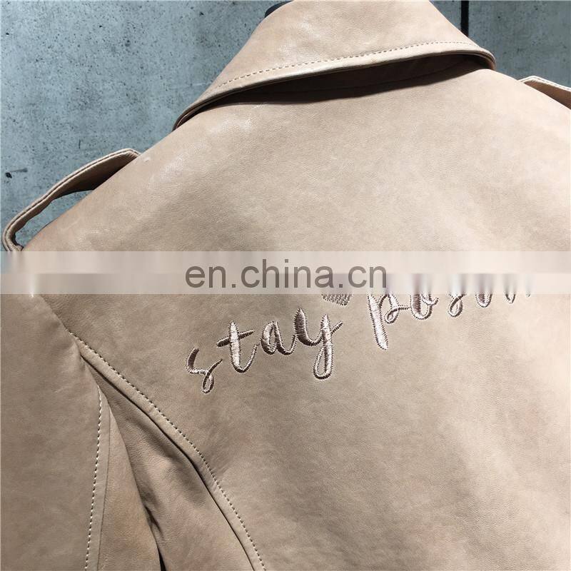 2017 Modern Design Top Quality Oem Custom Jackets Spring Autumn Leather Jacket Export