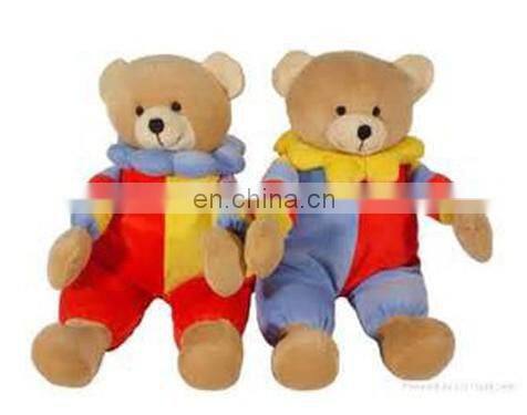 China plush baby toys Clown cloth Teddy bear baby doll