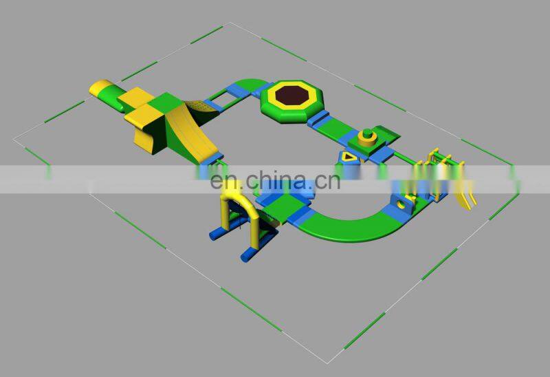 hotsale inflatable floating water park, inflatable water sports games W2007