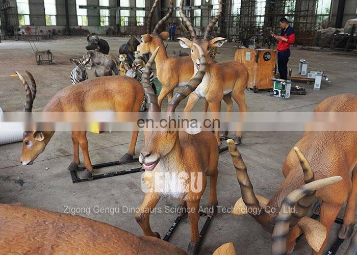 Family Garden Decoration Handmade Fiberglass Animal Replicas