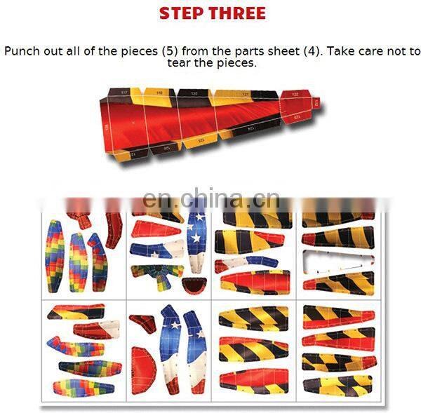 Wholesale kids Hot-air balloon paper 3D jigsaw puzzle