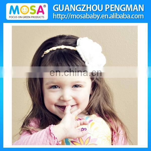 2014 New Crochet Kid Girl Purple Flower Headband, Newborn Hair Band Photo Props