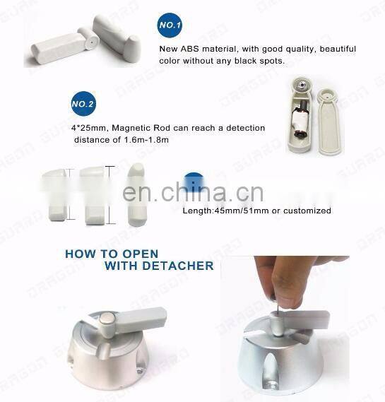 Dragon Guard AM/RF Mini Pencil Tag Eas Security hard Tag For Clothing