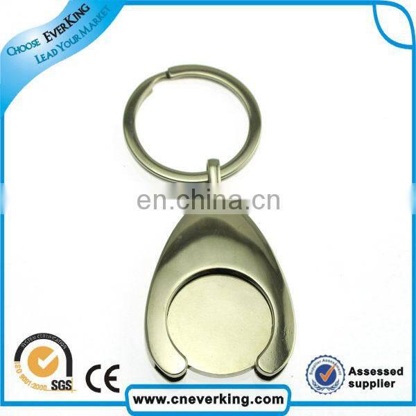 Fashio custom printed promotional metal keychain for Christmas gift