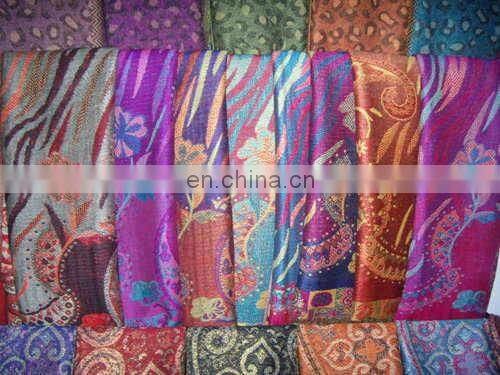 flower jacquard pashmina shawl viscose scarf