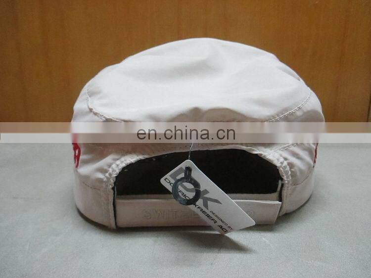 beige color army cap in polyester fabric with coolmax linning