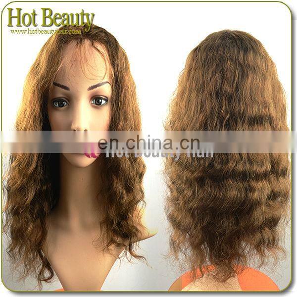 Can be dyed blonde color full cuticle Virgin remy Thick Human Hair Doll Wigs