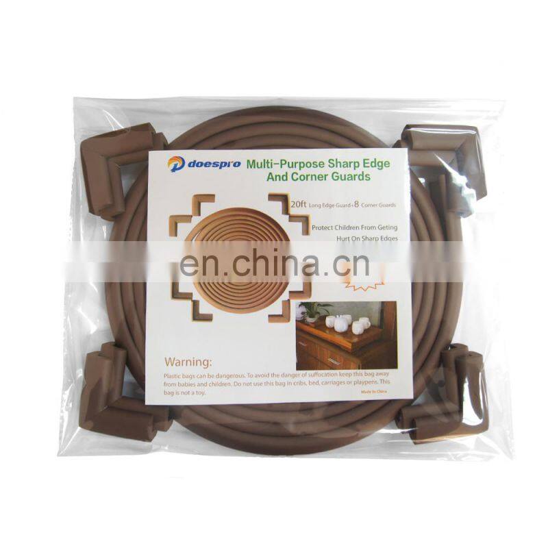 Plastic kitchen cabinet baby sharp edge rubber protector