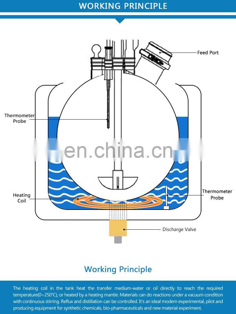 High Grade Lab Single Deck Chemical Glass Reactor