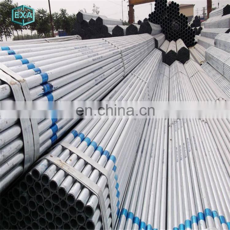 Chinese manufacturer astm a53 sch40 hot dipped thin wall Zinc coated round steel pipe price