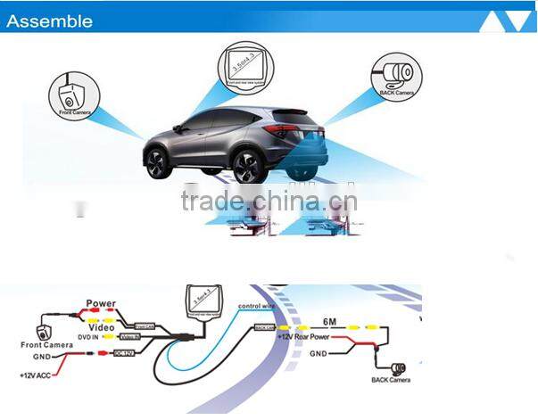 IP69K Waterproof Night vision Rear View Cameras For 2014 K3 HB/K3S CCD