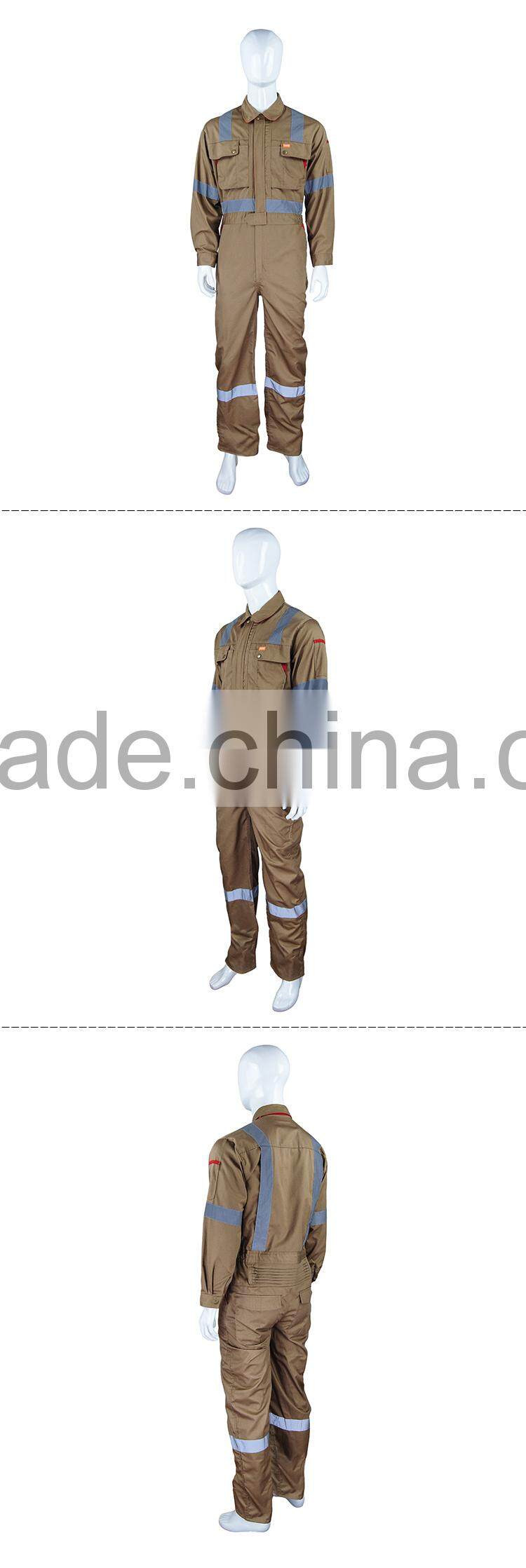 Men' long sleeve work cheap reflective coverall WC021