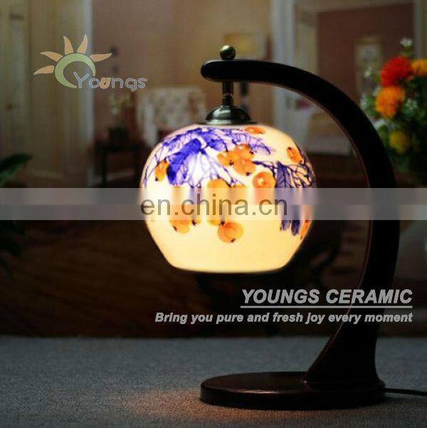 Antique Thin China Egg Shell Ceramic Porcelain Decorative Table Lamps