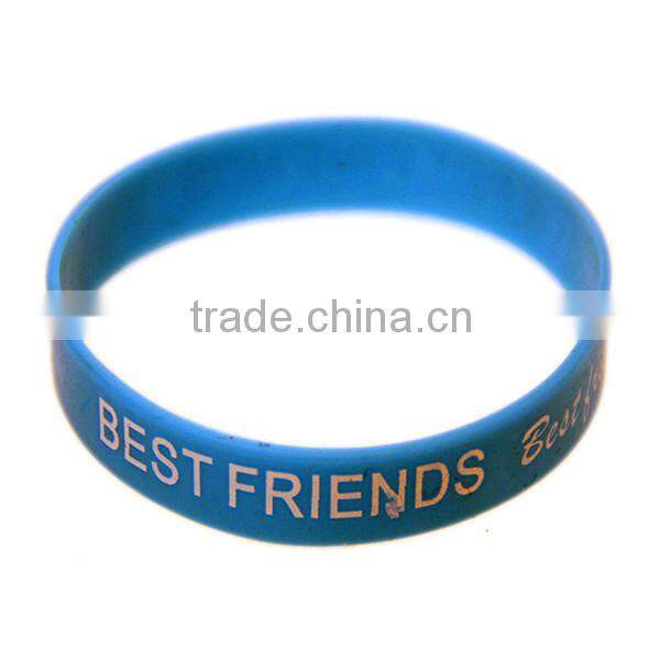 Cheap wide band silicone bracelet