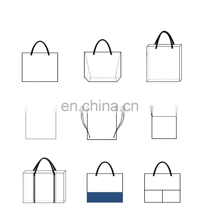 Custom Print White Canvas Tote Cute Cat Women Shopping Handbag