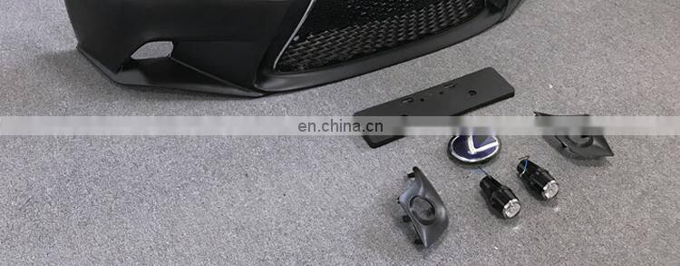 Runde Resin Material Body Kit Modified F Style LS600h Suitable For 2006-2012 Lexus LS460 Front Bumper With Front Grille Fog Lamp