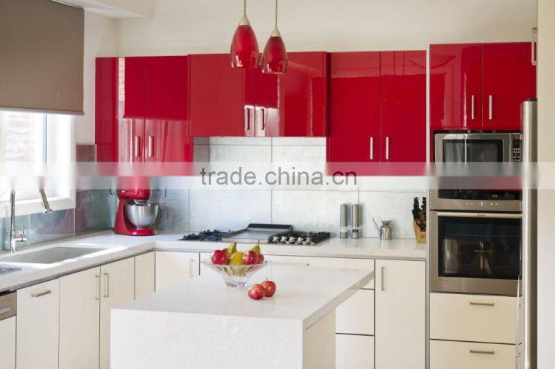 high gloss red kitchen cabinet, red lacquer kitchen cabinet, high gloss lacquer kitchen cabinet doors, white lacquer kitchen cab