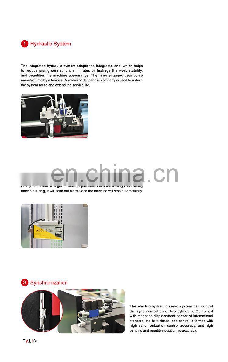 T&L da66t da58t cnc press brake / cnc press brake 160t