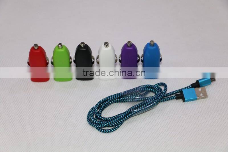 Pocket-size interface USB car charger 12V 24V auto charger new tiny design car charger
