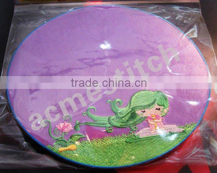 2012 New style mouse pad / 3d embroidered mouse pad design / lovely and comfortable mouse mat