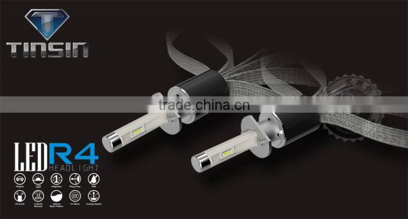 Guangzhou auto lamp high power led auto lamp led headlight h1-6000k-a 40w 9600lm headlight for proton wira