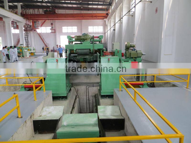 Steel plate cut to length line
