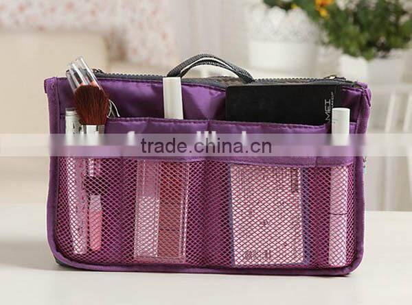 Modern stylish mesh cosmetic bag