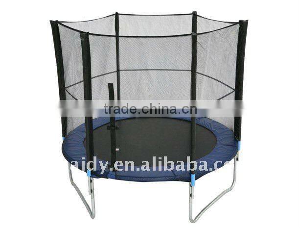 8ft trampoline with safety net and ladder,pads