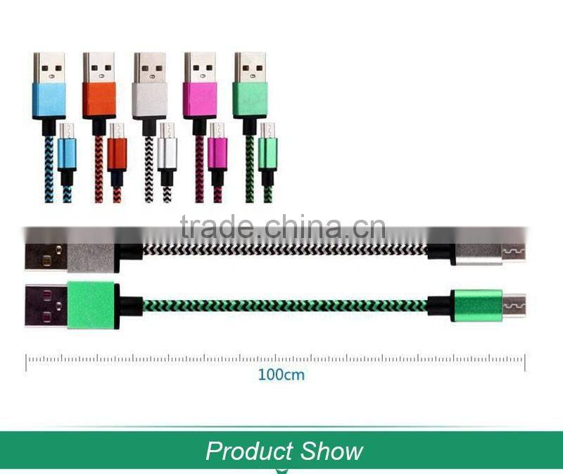 Lowest Price Fast Speed Data Sync Nylon Micro Usb Cable