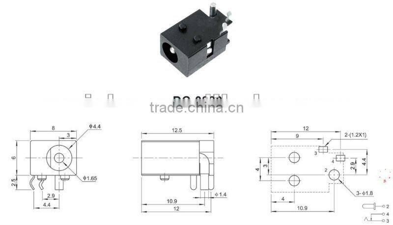 Audio male 5.5mm dc power jack