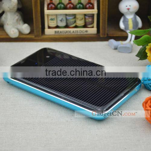 Dual output 10000mah solar mobile charger