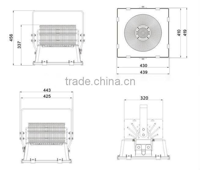 2014 new design factory direct sale led flood light 500w meanwell ip65