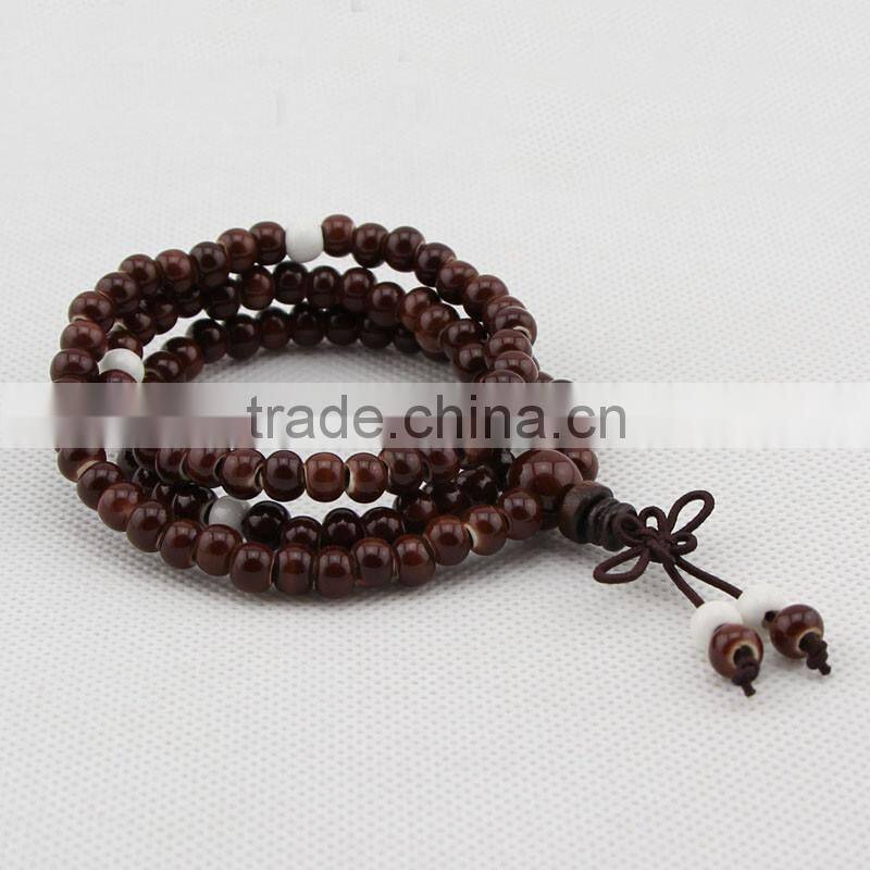 Bracelet of Ceramic Fashion Unisex Porcelain mala prayer beads wholesale