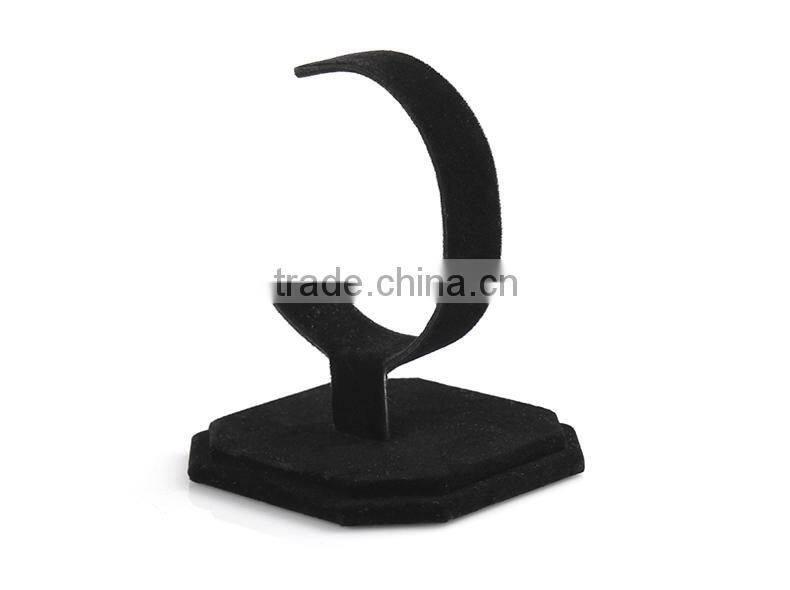 Wholesale Black DIY Fabric Watch C-stand Bracelet Jewelry Display Stand Holder Showcase Watch Display Stand Holder