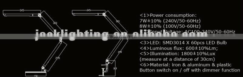 floor lamp dimmer led desk lamp 2014 new dimmer JK839 desk light
