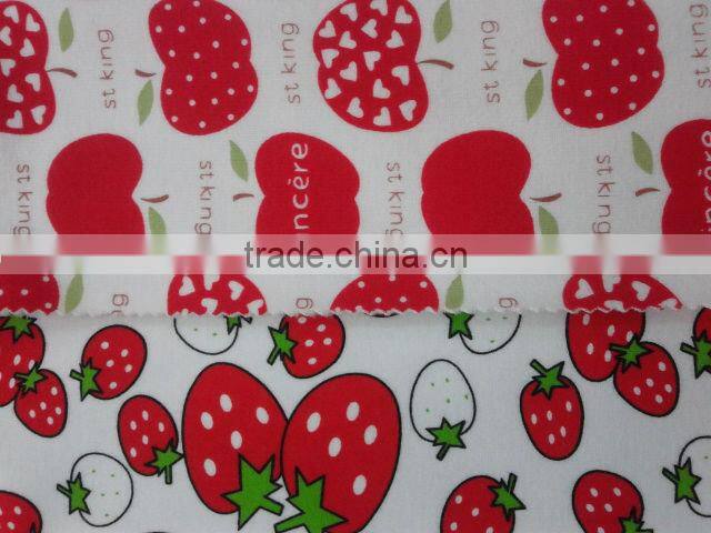 cotton printed spandex velvet