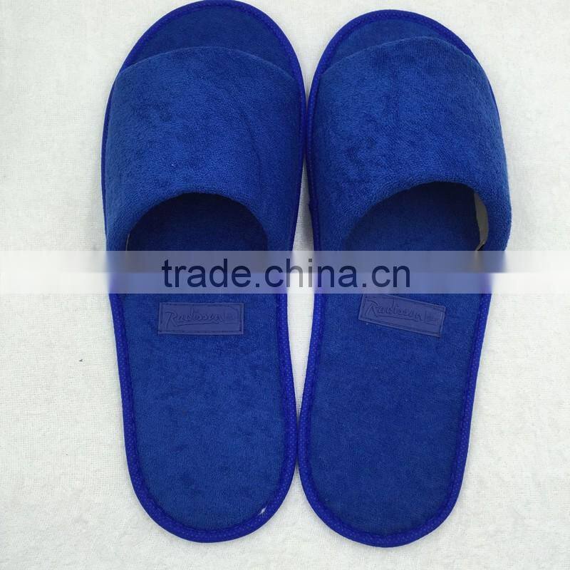 2015 Customised hotel open toe disposable guest slipper