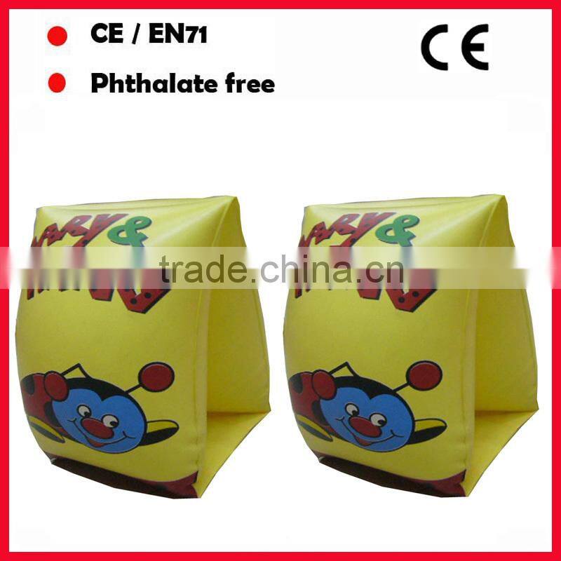 PVC roll up pool arm floats inflatable armbands for adults