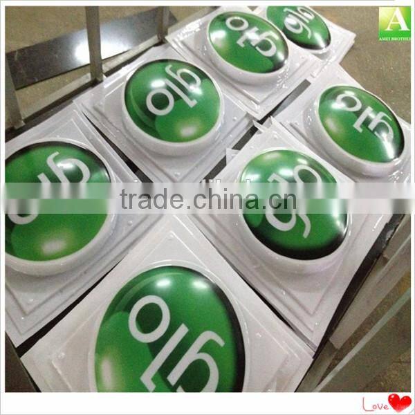 Custom shape PMMA vacuum froming round plastic light box