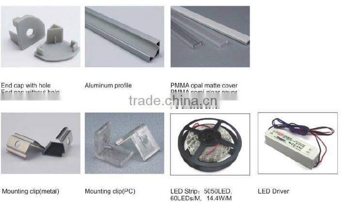 smd3014,5050,3528,5630 aluminum profile for led light bar