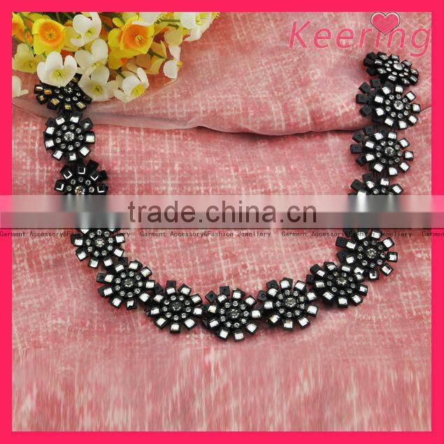 fancy plastic rhinestone chain trimming wholesale WRC-165
